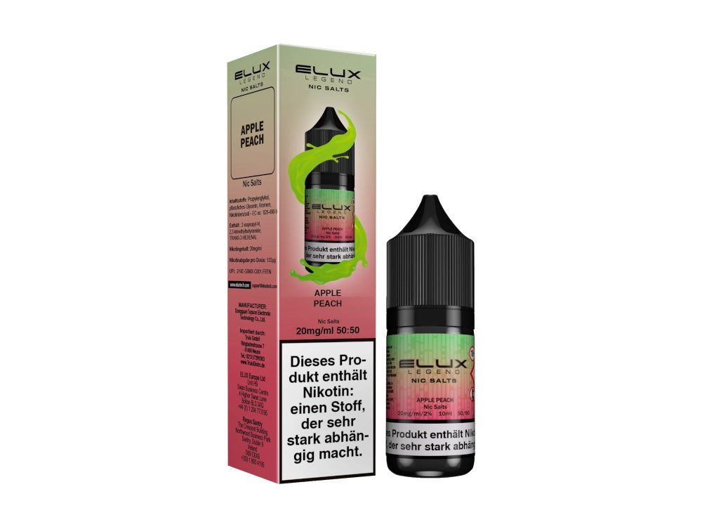 Elux - Nikotinsalz Liquid - Apple Peach