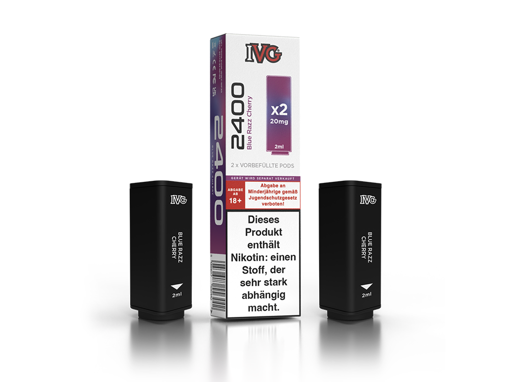 IVG - 2400 Pod 20mg/ml (2 Stück pro Packung) - Blue Razz Cherry