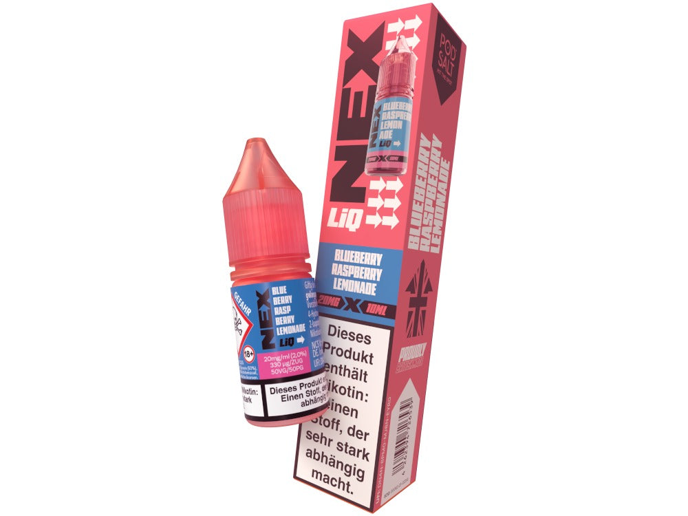 Pod Salt - NexLiq - Nikotinsalz Liquid - Blueberry Raspberry Lemonade