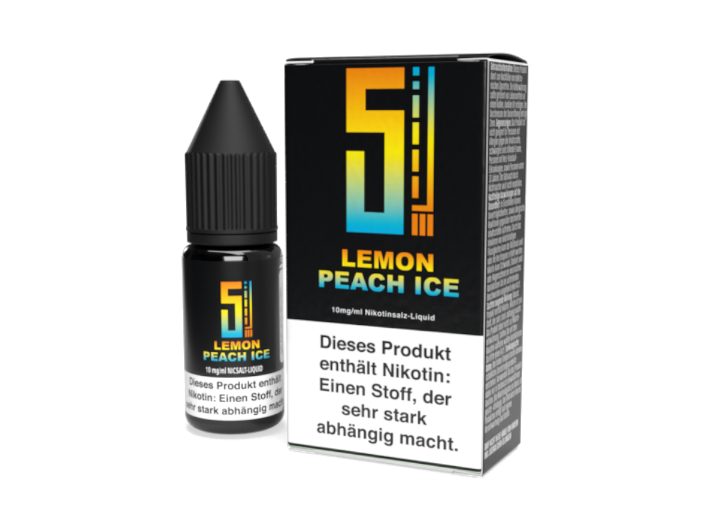 5EL - Lemon Peach Ice - Nikotinsalz Liquid