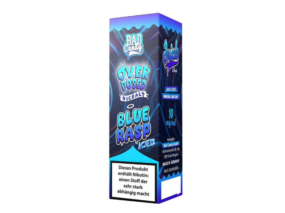 Bad Candy Liquids - Juicd - Nikotinsalz Liquid  - Blue Rasp