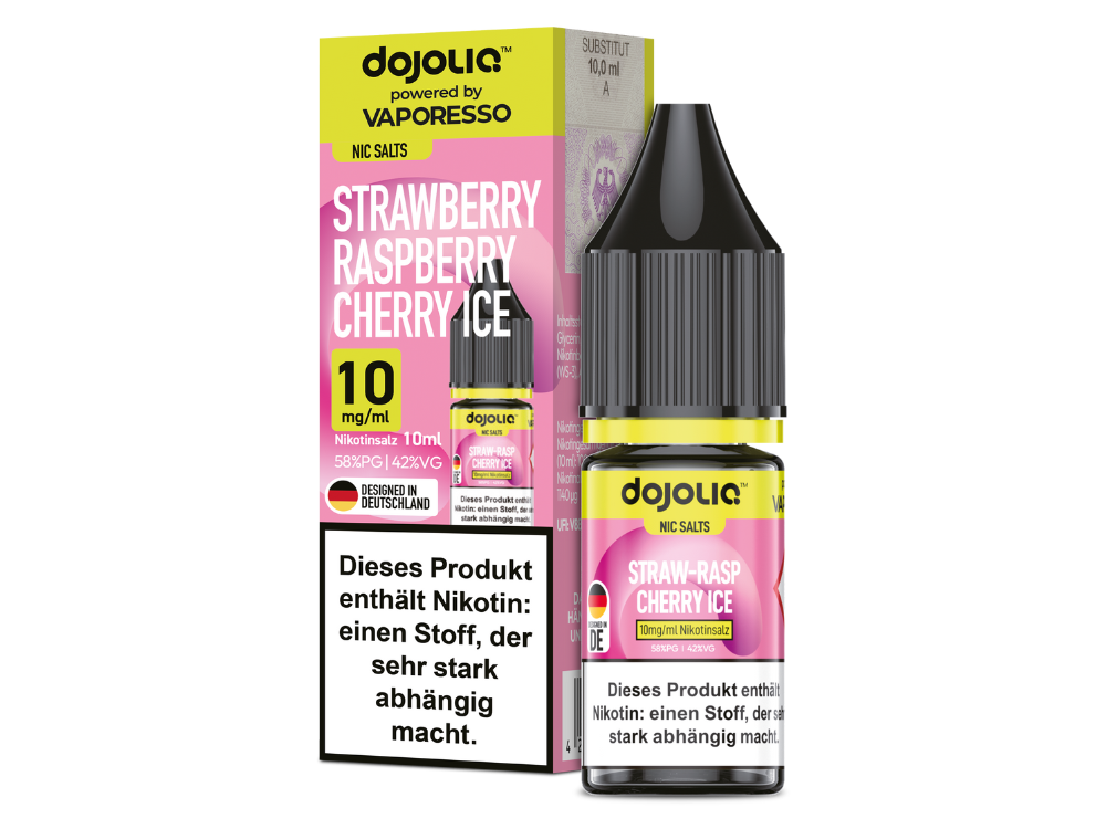Vaporesso - Dojoliq - Nikotinsalz Liquid  - Strawberry Raspberry Cherry Ice