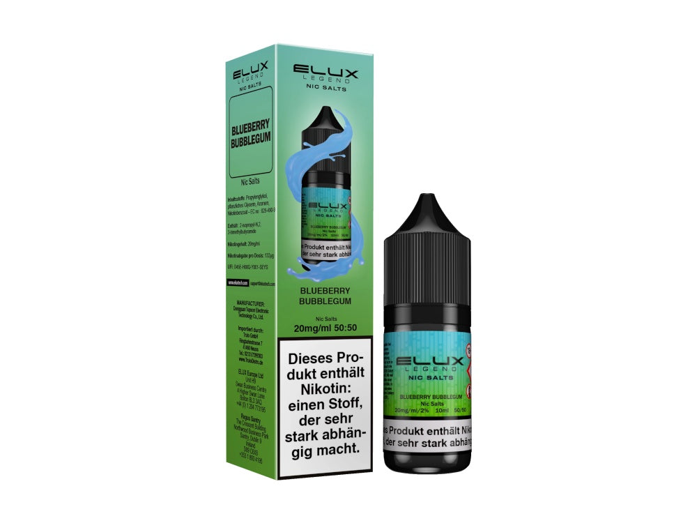 Elux - Nikotinsalz Liquid  - Blueberry Bubblegum