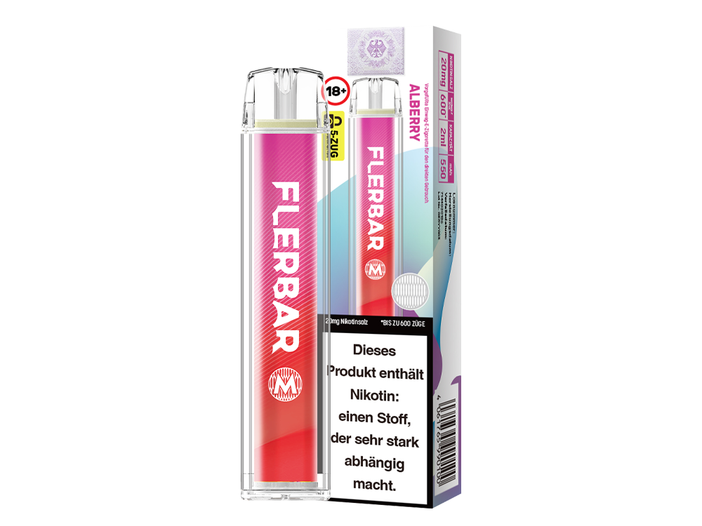 Flerbar - M Einweg E-Zigarette  - Alberry