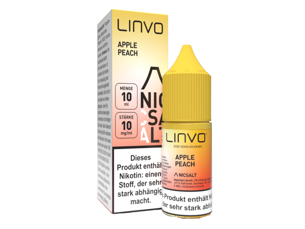 Linvo - Nikotinsalz Liquid - Apple Peach