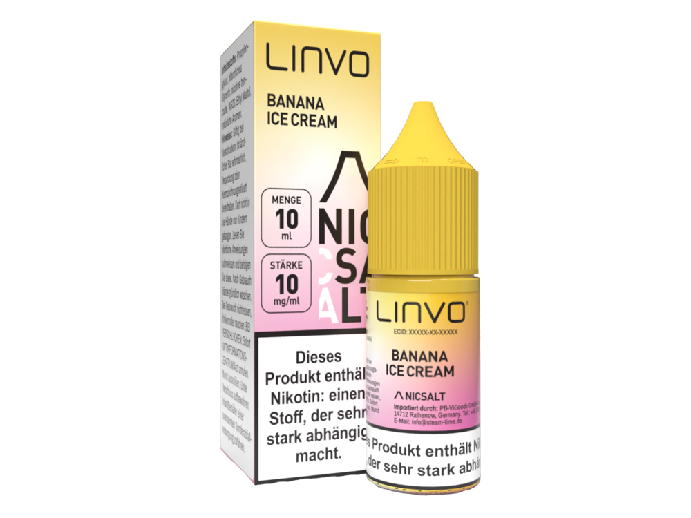 Linvo - Nikotinsalz Liquid - Banana Ice Cream