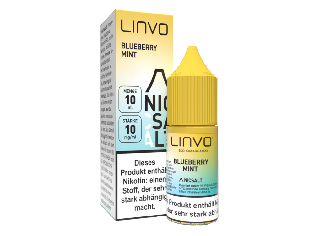 Linvo - Nikotinsalz Liquid - Blueberry Mint