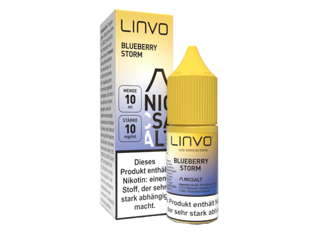 Linvo - Nikotinsalz Liquid - Blueberry Storm