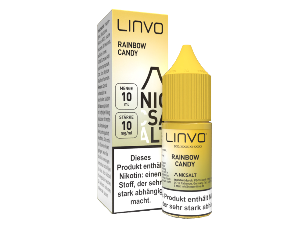 Linvo - Nikotinsalz Liquid - Rainbow Candy
