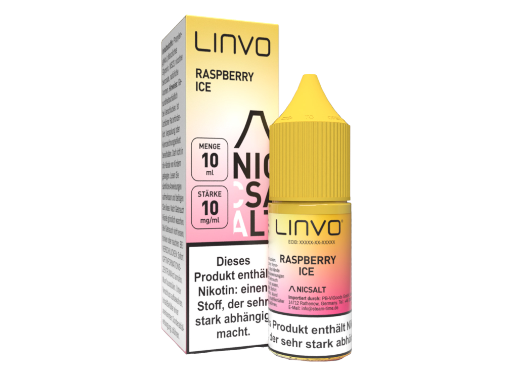 Linvo - Nikotinsalz Liquid - Raspberry Ice