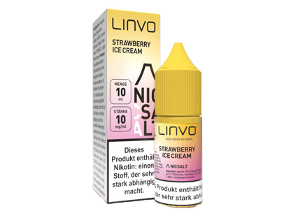 Linvo - Nikotinsalz Liquid - Strawberry Ice Cream