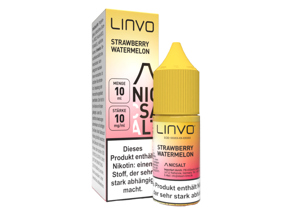 Linvo - Nikotinsalz Liquid - Strawberry Watermelon