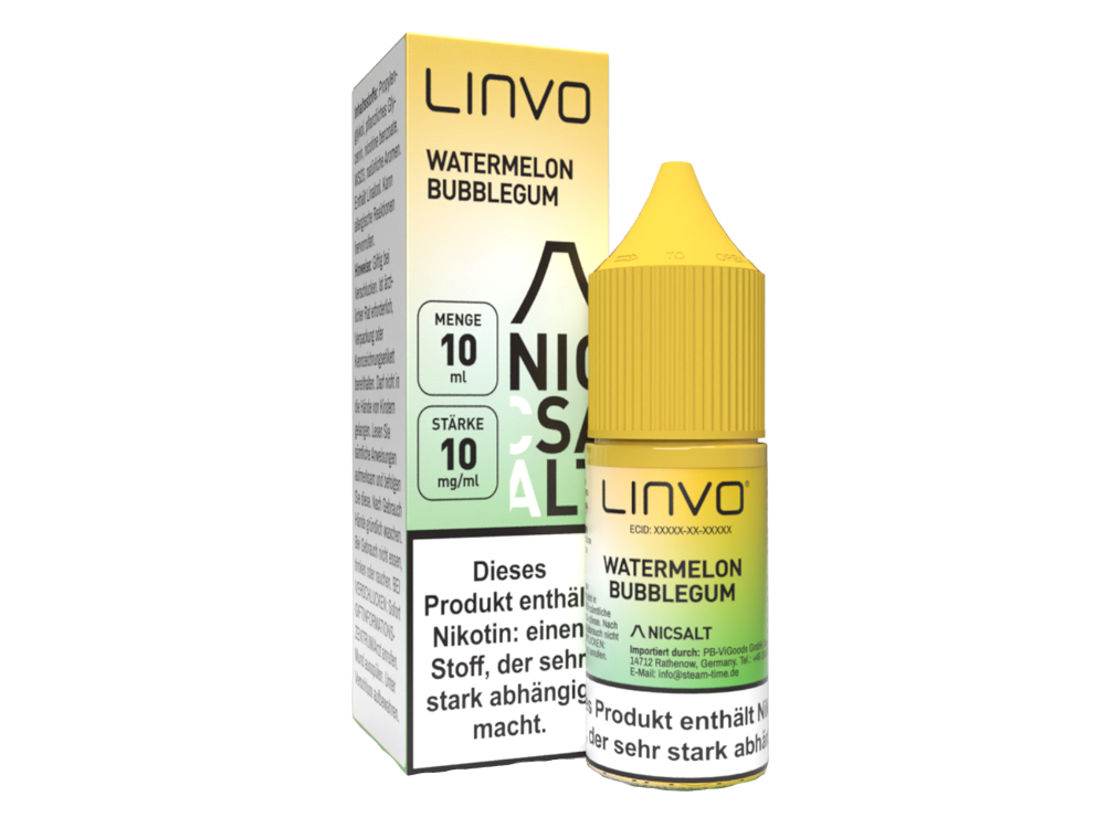 Linvo - Nikotinsalz Liquid - Watermelon Bubblegum