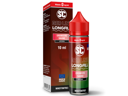 SC - Red Line Longfills 10 ml - Erdbeere Sahne