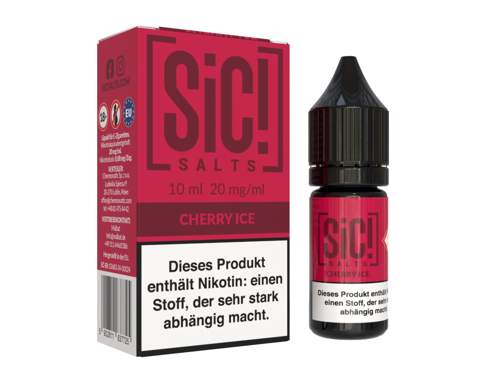 SiC! Salts - Nikotinsalz Liquid - Cherry Ice