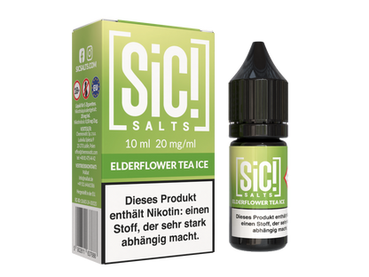 SiC! Salts - Nikotinsalz Liquid - Elderflower Tea Ice