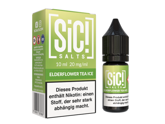 SiC! Salts - Nikotinsalz Liquid - Elderflower Tea Ice