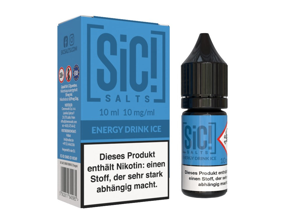 SiC! Salts - Nikotinsalz Liquid - Energy Drink Ice