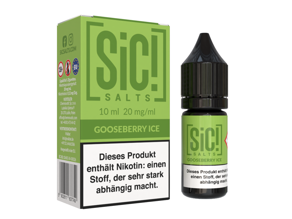 SiC! Salts - Nikotinsalz Liquid - Gooseberry Ice
