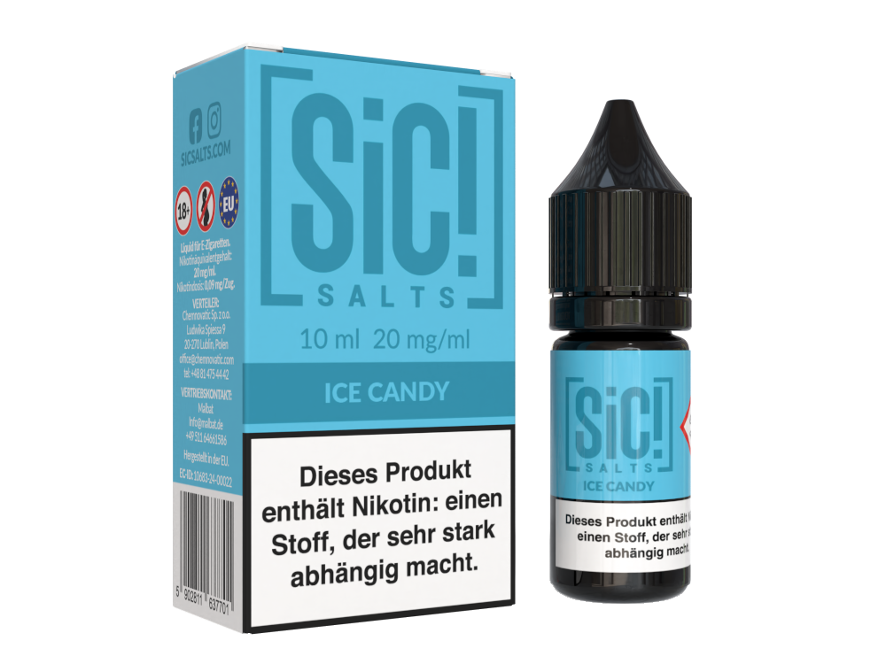 SiC! Salts - Nikotinsalz Liquid - Ice Candy