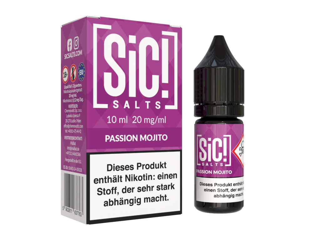 SiC! Salts - Nikotinsalz Liquid - Passion Mojito