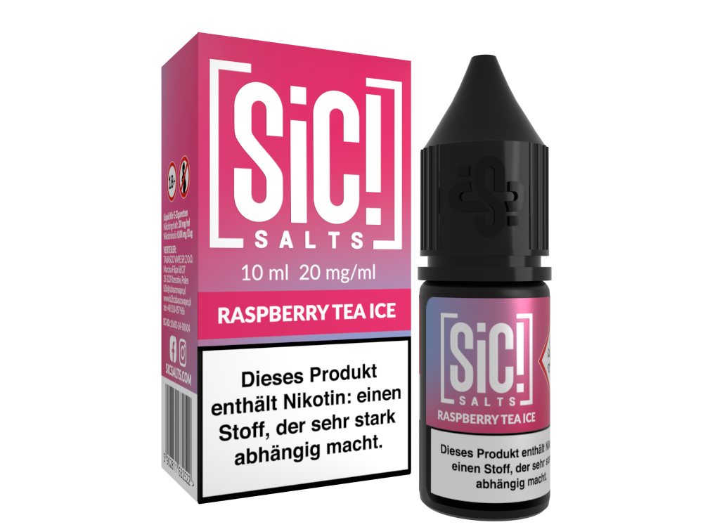 SiC! Salts - Nikotinsalz Liquid - Raspberry Tea Ice
