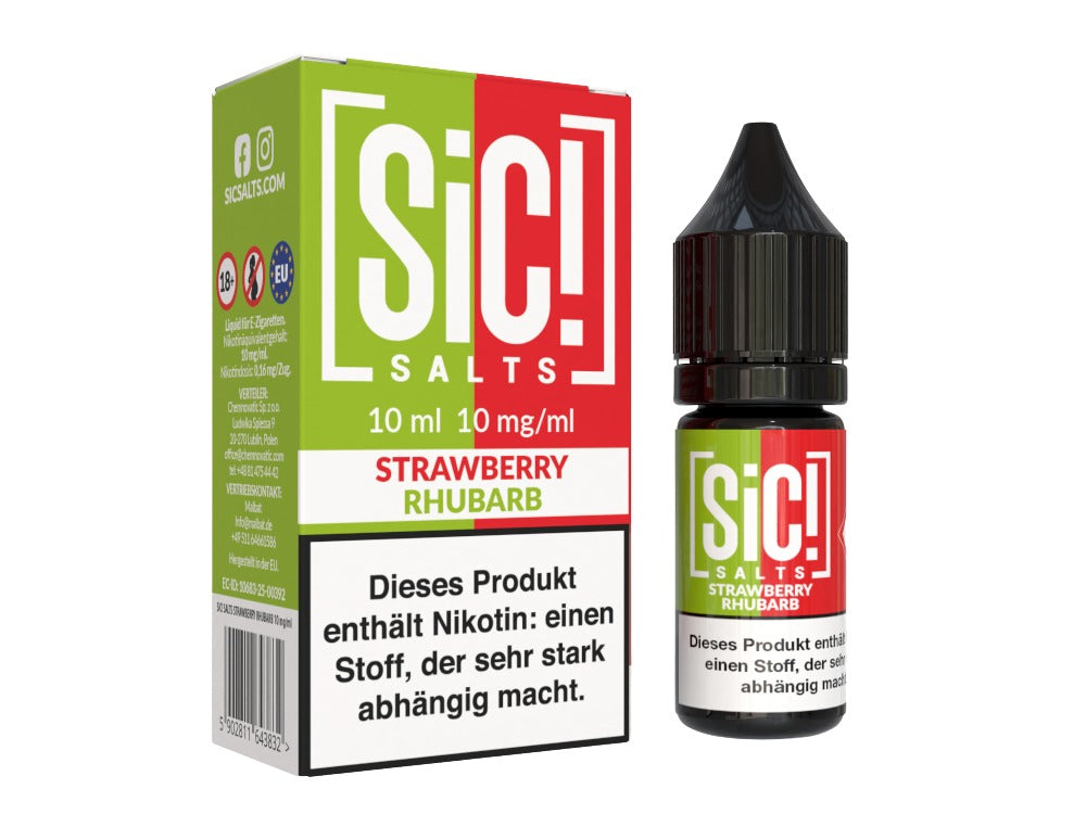 SiC! Salts - Nikotinsalz Liquid - Strawberry Rhubarb