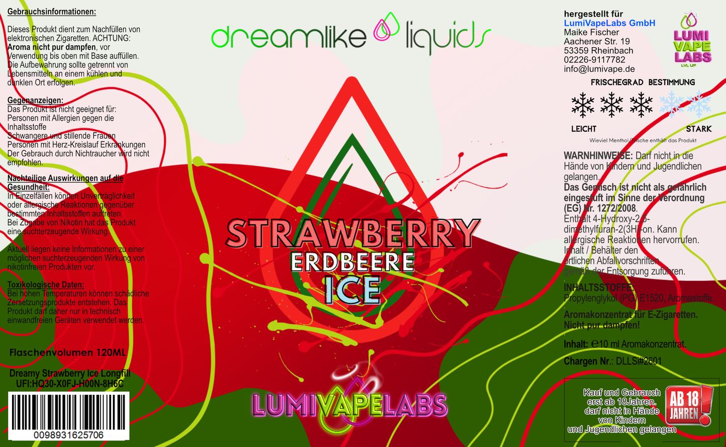Dreamlike Liquids Strawberry Ice