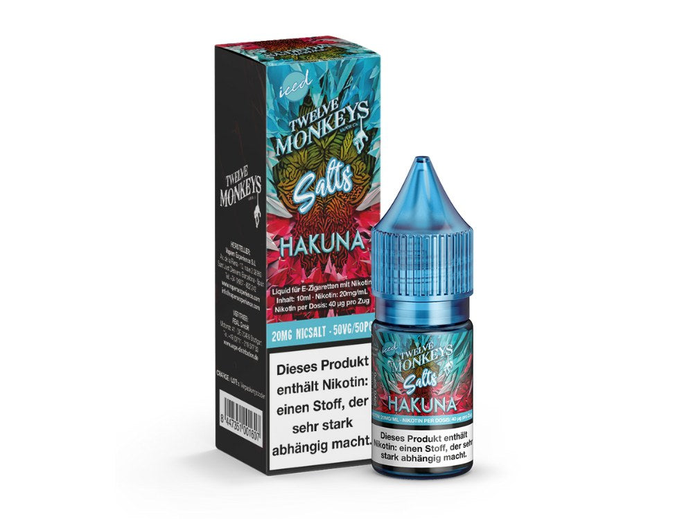 Twelve Monkeys - Iced - Nikotinsalz Liquid - Hakuna