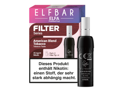 Elfbar - Elfa Pod - Filter Series (2 Stück pro Packung) - Cream Tobacco