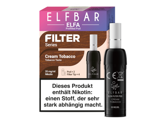 Elfbar - Elfa Pod - Filter Series (2 Stück pro Packung) - Cream Tobacco
