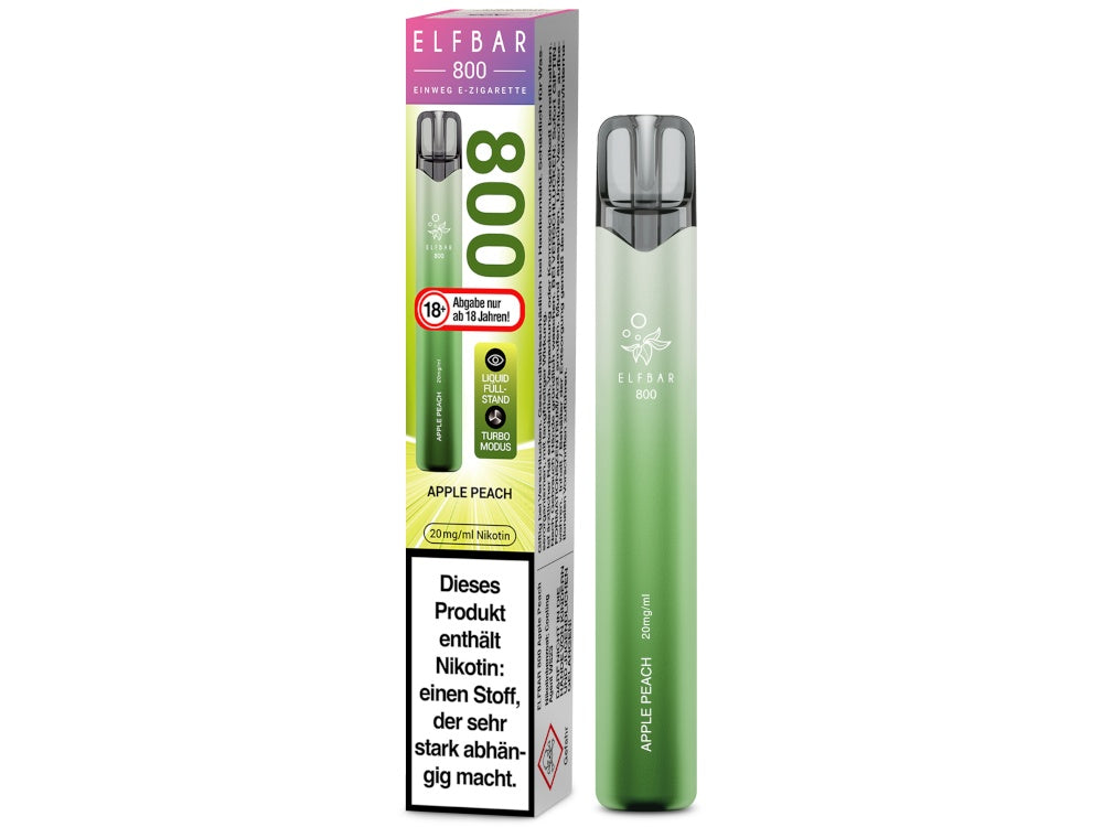 Elfbar 800 Einweg E-Zigarette - Apple Peach