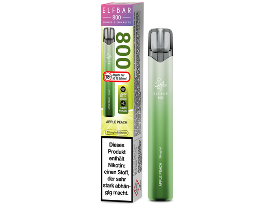 Elfbar 800 Einweg E-Zigarette - Apple Peach