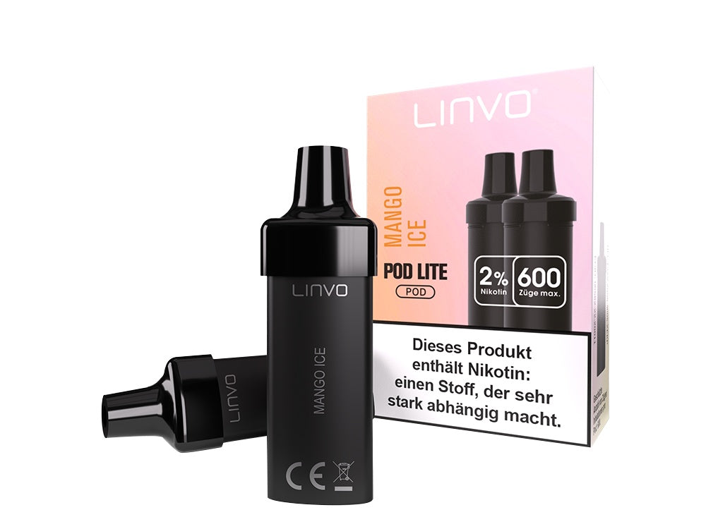 Linvo - Pod Lite Cartridge (2 Stück pro Packung) - Banana Ice Cream