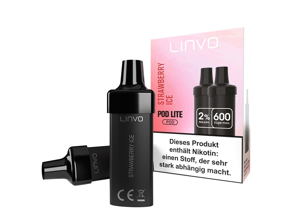 Linvo - Pod Lite Cartridge (2 Stück pro Packung) - Banana Ice Cream
