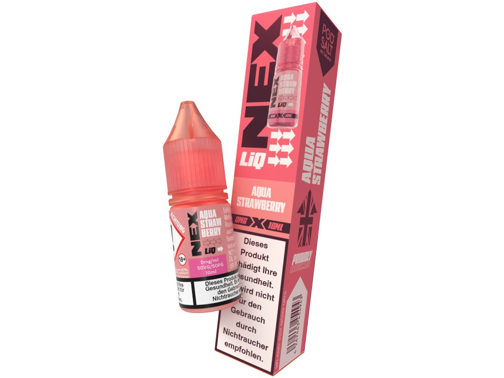 Pod Salt - NexLiq - Nikotinsalz Liquid - Aqua Strawberry