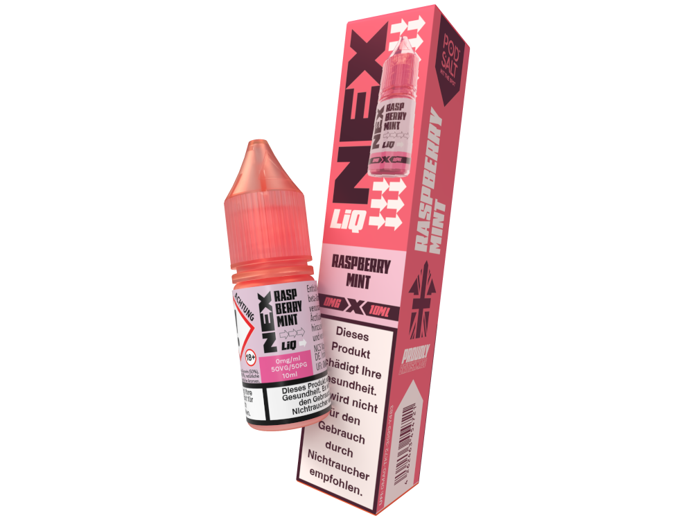 Pod Salt - NexLiq - Nikotinsalz Liquid - Raspberry Mint
