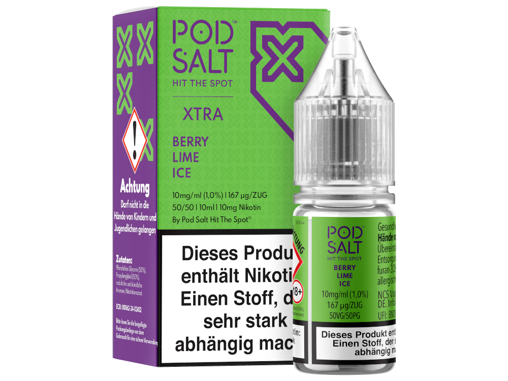 Pod Salt X - Nikotinsalz Liquid  - Berry Lime Ice