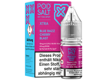 Pod Salt X - Nikotinsalz Liquid  - Blue Razz Cherry Blast
