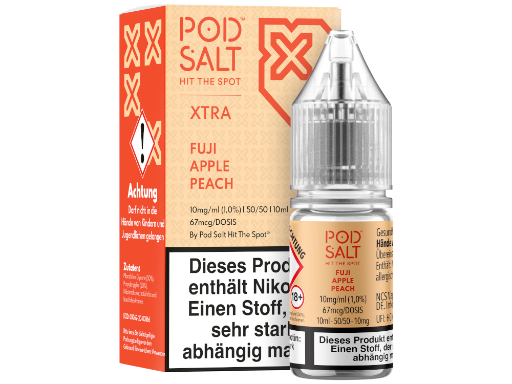 Pod Salt X - Nikotinsalz Liquid  - Fuji Apple Peach
