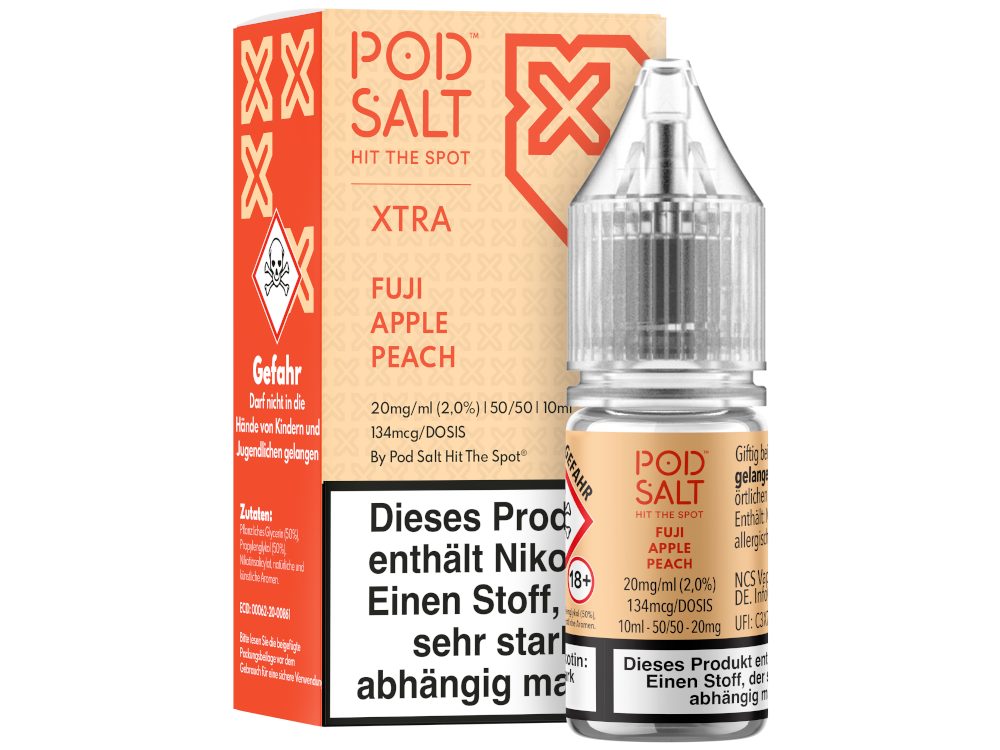 Pod Salt X - Nikotinsalz Liquid  - Fuji Apple Peach