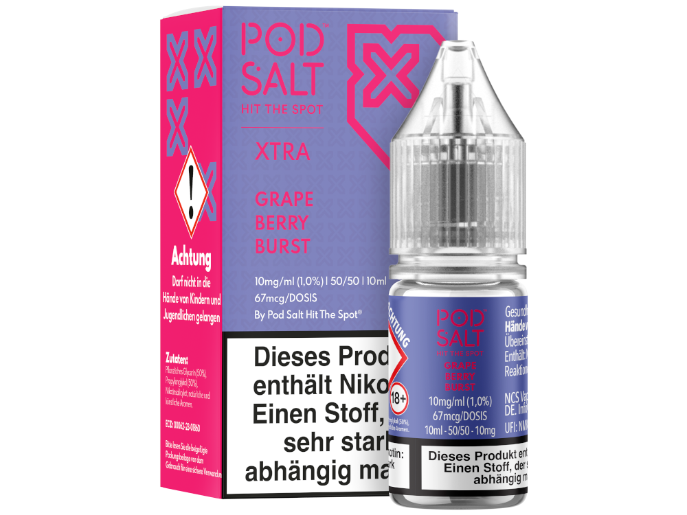 Pod Salt X - Nikotinsalz Liquid  - Grape Berry Burst