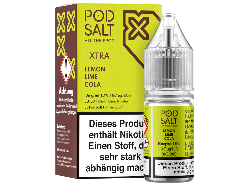 Pod Salt X - Nikotinsalz Liquid  - Lemon Lime Cola