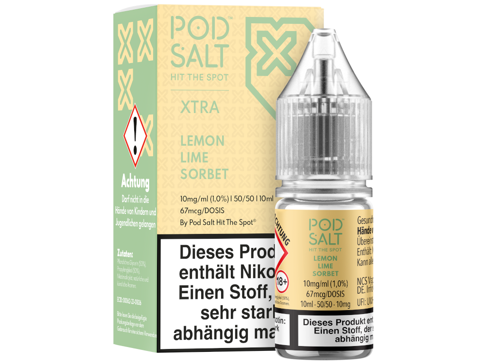 Pod Salt X - Nikotinsalz Liquid  - Lemon Lime Sorbet