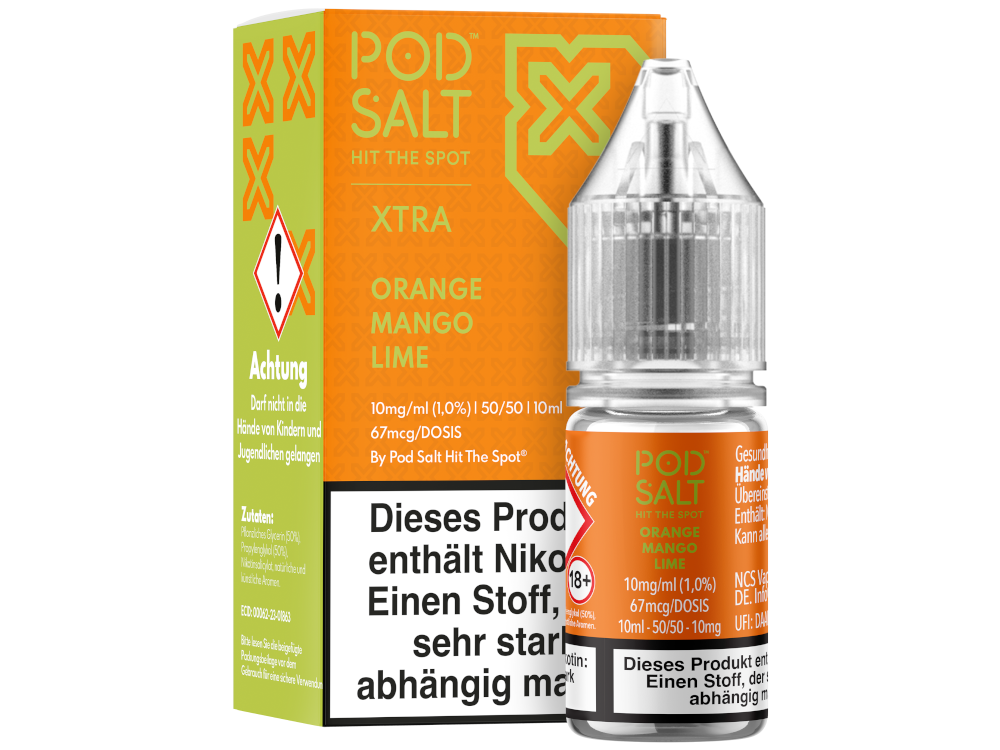 Pod Salt X - Nikotinsalz Liquid  - Orange Mango Lime