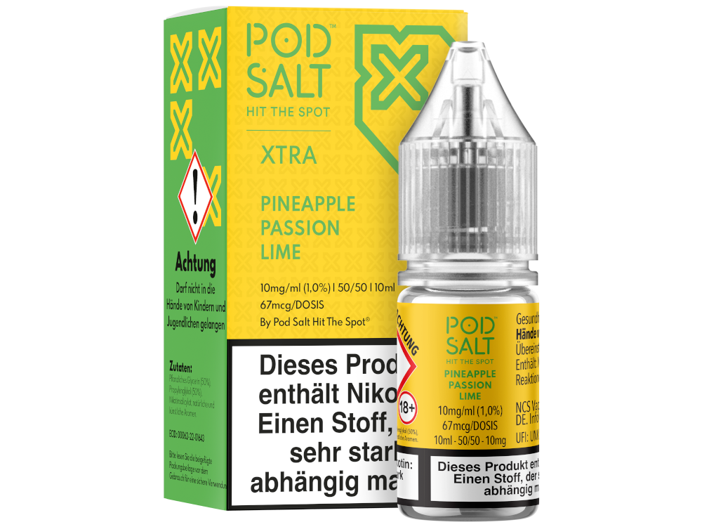 Pod Salt X - Nikotinsalz Liquid  - Pineapple Passion Lime
