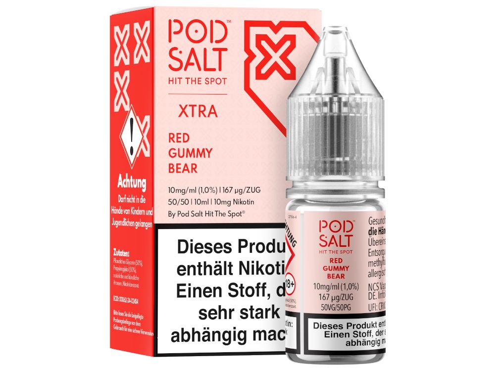 Pod Salt X - Nikotinsalz Liquid  - Red Gummy Bear