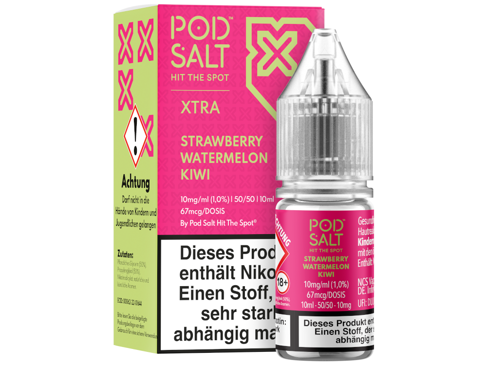 Pod Salt X - Nikotinsalz Liquid  - Strawberry Watermelon Kiwi