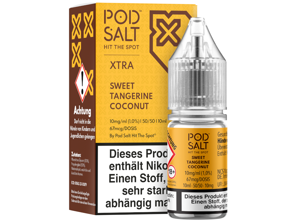 Pod Salt X - Nikotinsalz Liquid  - Sweet Tangerine Coconut