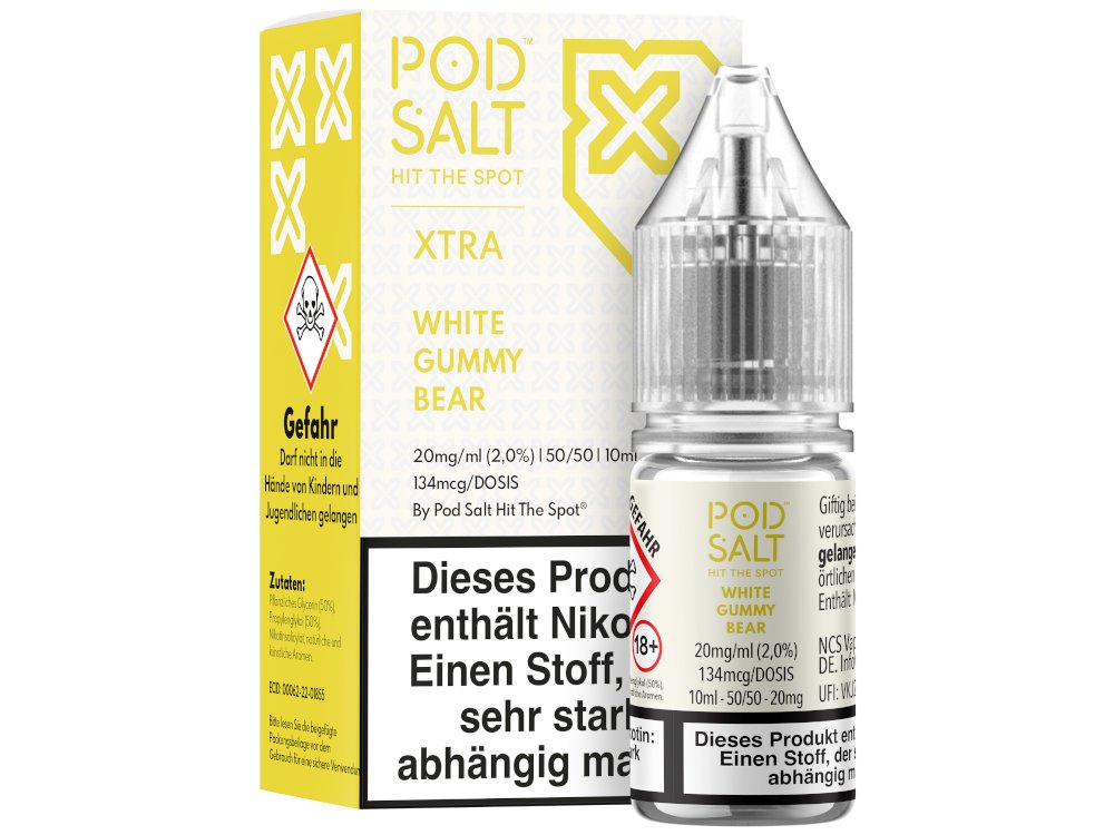 Pod Salt X - Nikotinsalz Liquid  - White Gummy Bear